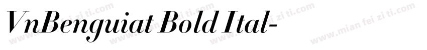 VnBenguiat Bold Ital字体转换